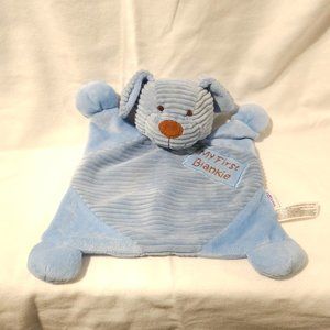 Babies R Us My First Blankie Blue Dog Lovey Ribbed Puppy Security Blanket 2013